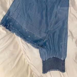 Women’s Blue Long Foley Boot Cut Pants